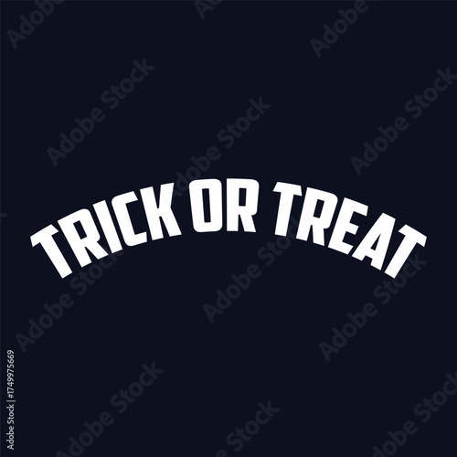 Trick or Treat Halloween T Shirt Design.