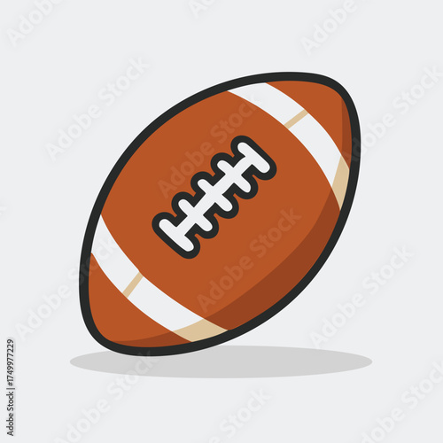 rugby ball vector