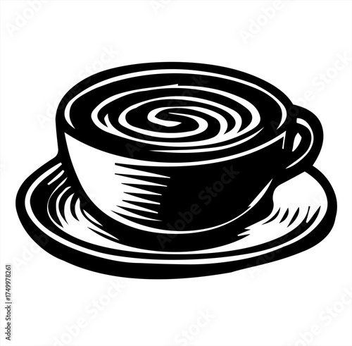cup of coffee on a saucer