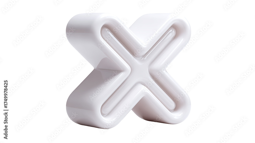 Obraz premium red cross button 3d icon in cartoon plastic style minimal isolated on transparent white background