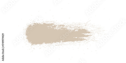 Black and brown dry coffee powder heap on isolated white with an abstract grunge ink splat background texture