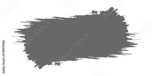 Grunge frame with ink splat border around an abstract black vector silhouette of the Europe map