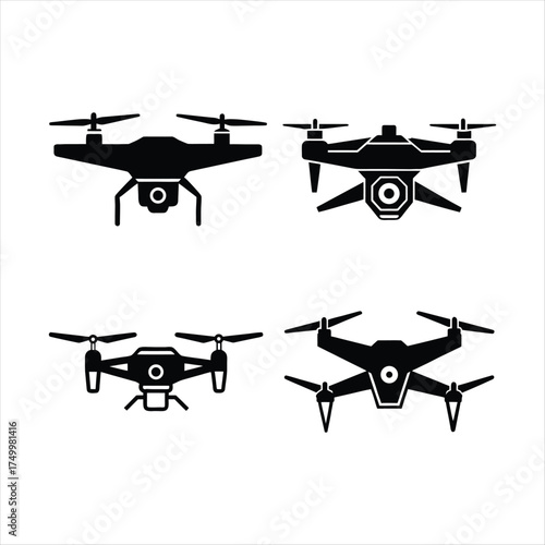 Drone Vector Art Set Collection  
