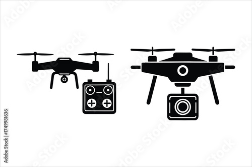 Drone Two Vector Illustration Design  
