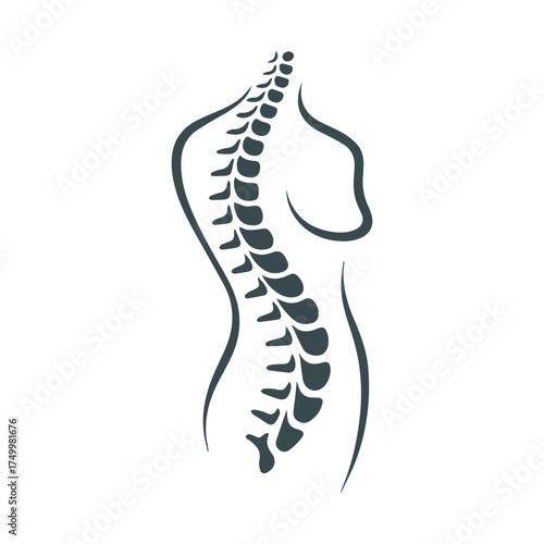 Abstract and educational World Spine Day vector featuring spine anatomy, protective shield, musical spine, nature-inspired spine, physiotherapy, movement, rehabilitation, and medical wellness icons
