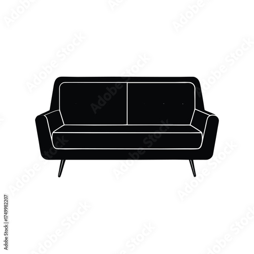 Duron Minimalist Sofa Vector Art Design  
