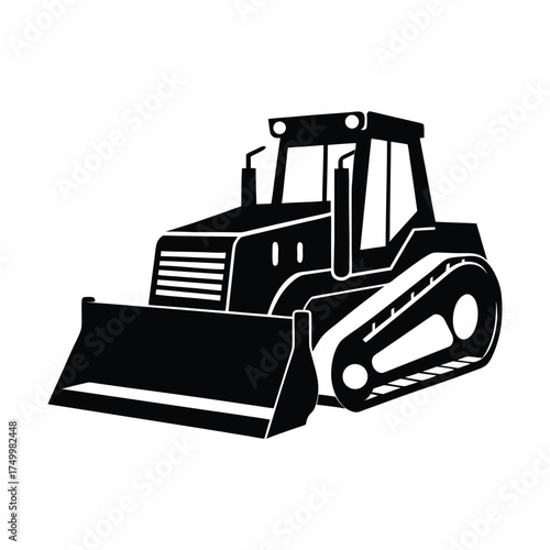 Compact Backhoe Vector Art Design Collection  
