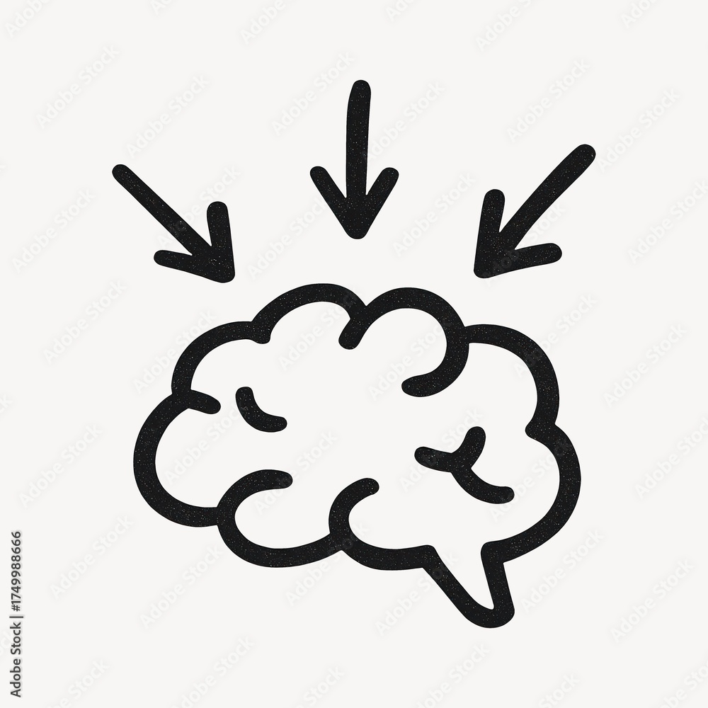 Obraz premium Brainstorming concept with arrows