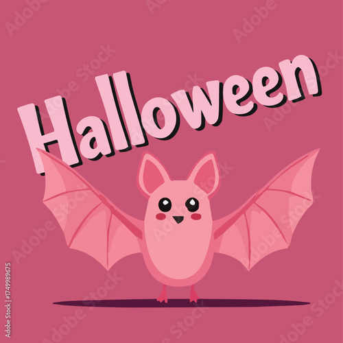 Vector illustration Halloween of bats for flayer, poster, card