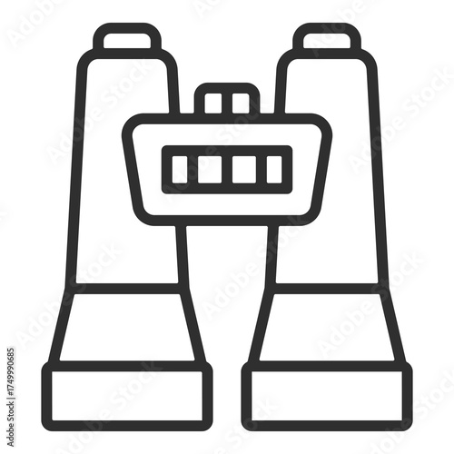 Binoculars Icon Single Vector Collection 