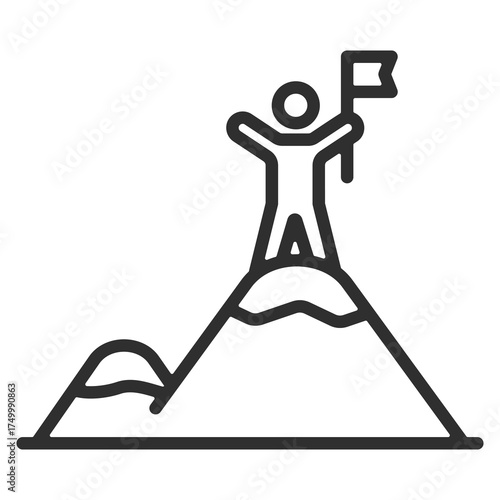 Peak Icon Single Vector Collection 