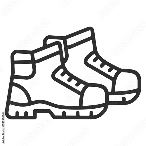 Boots Icon Single Vector Collection 