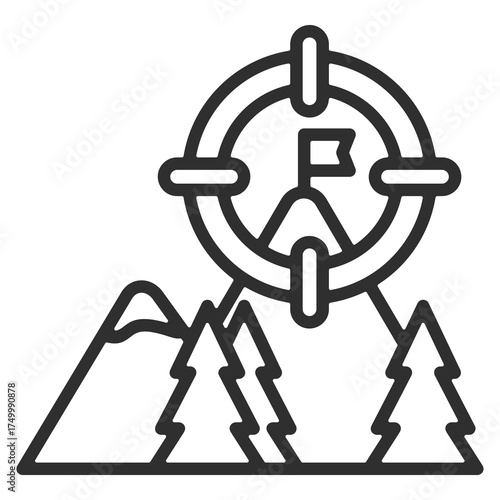 Goal Icon Single Vector Collection 