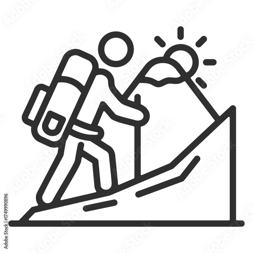 Summit Icon Single Vector Collection 