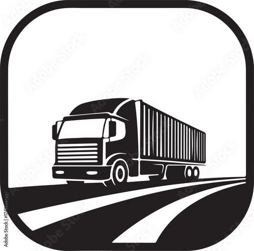 Essential Freight Logistics and Road Transport Symbol
