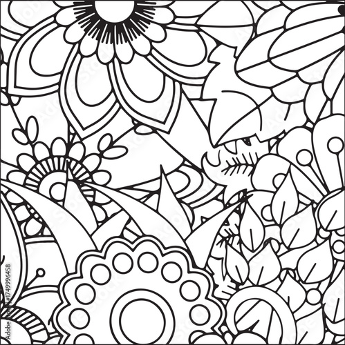 Fresh Petals Coloring Sheets