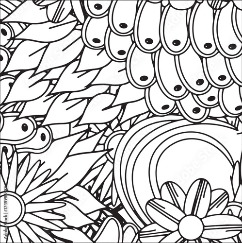 Fresh Petals Coloring Sheets
