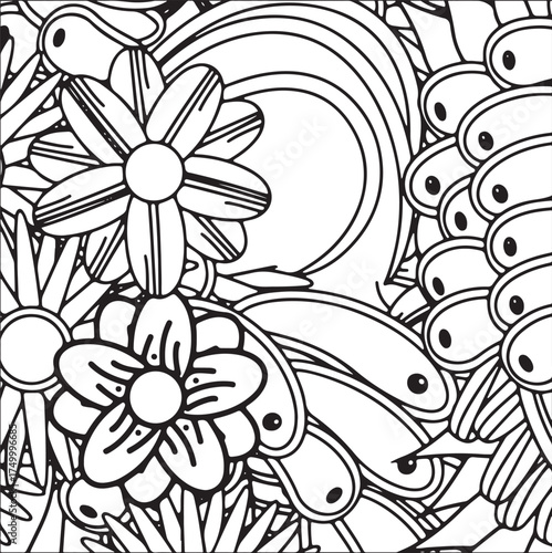 Fresh Petals Coloring Sheets