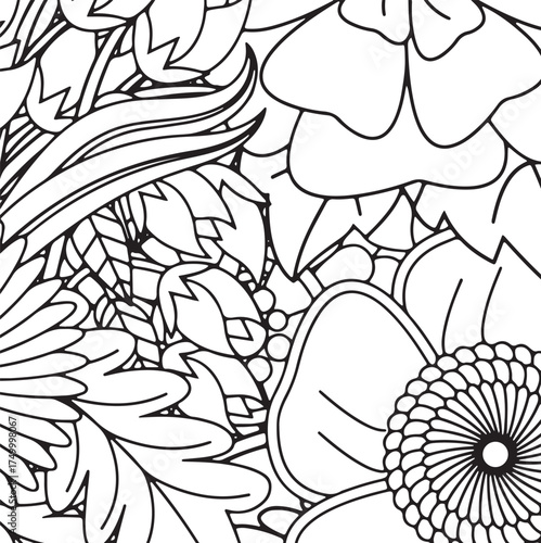 Fresh Petals Coloring Sheets