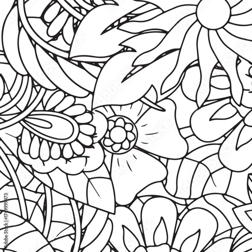 Fresh Petals Coloring Sheets