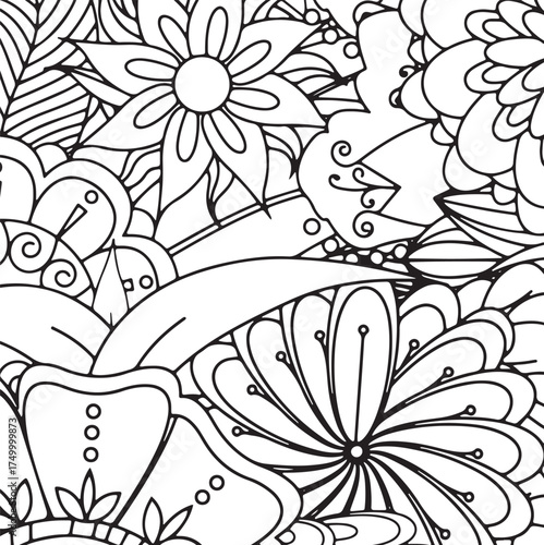 Fresh Petals Coloring Sheets