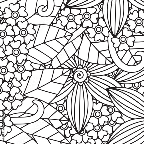 Fresh Petals Coloring Sheets