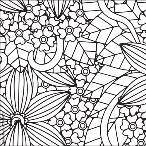 Fresh Petals Coloring Sheets