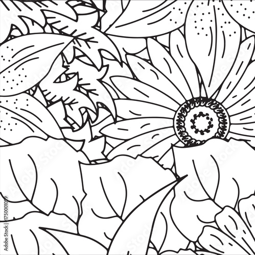 Fresh Petals Coloring Sheets