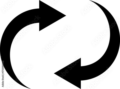 Circular arrows symbolizing refresh or repeat action