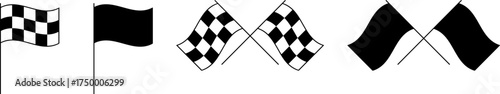 Racing flags and geometric patterns