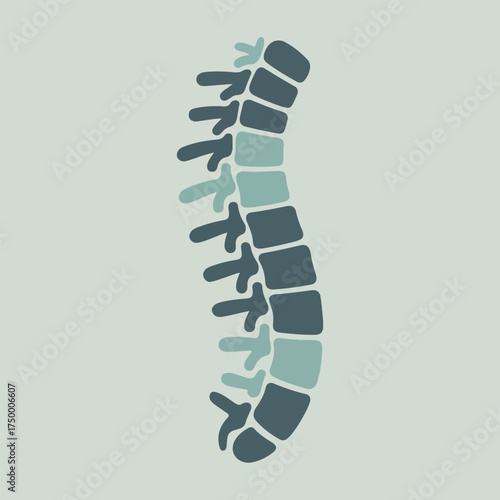 Creative human spine vector for World Spine Day, showing correct posture, yoga spine exercises, abstract geometric spine, glowing vertebrae, therapy, and back care awareness