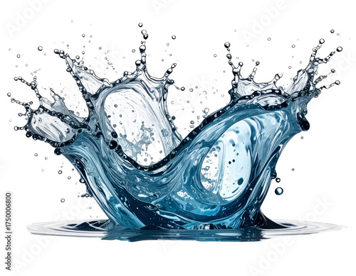 Water splash isolated transparent PNG