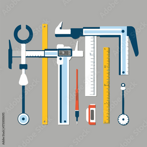 Editable vector graphics for World Standards Day featuring quality assurance workflows, industrial gears, global network, engineer with blueprint, certificate, award medal, and abstract pattern icons