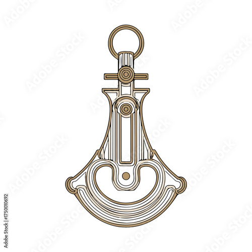 Intricate Applique Line Art Design