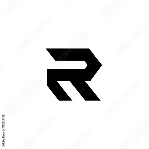 Modern Geometric Abstract Letter R Symbol Design Element with Sharp Edges, Minimalist Typography Concept Vector Graphic Free Download Modern Geometric Abstract Letter R Symbol Design Element with Sharp Edges, Minimalist Typography Concept Vector Graphic - GFXLoad