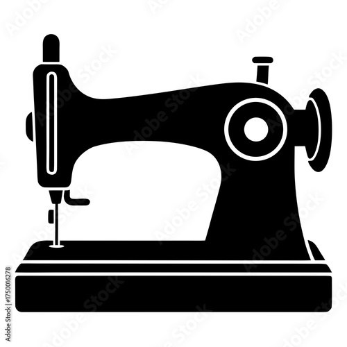 sewing machine isolated on white