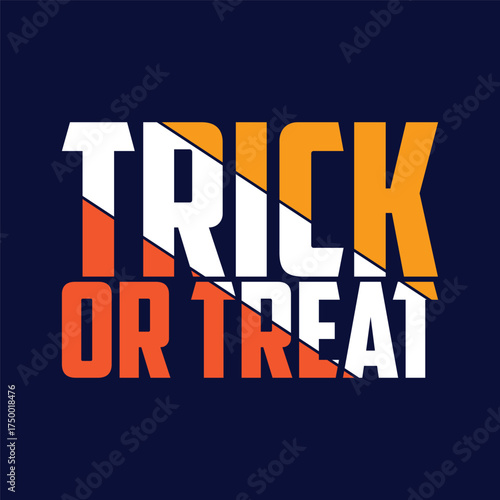Trick or Treat Halloween T Shirt Design.