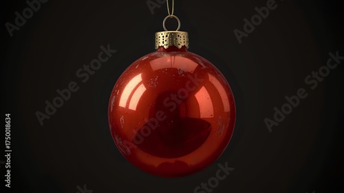 red christmas ball