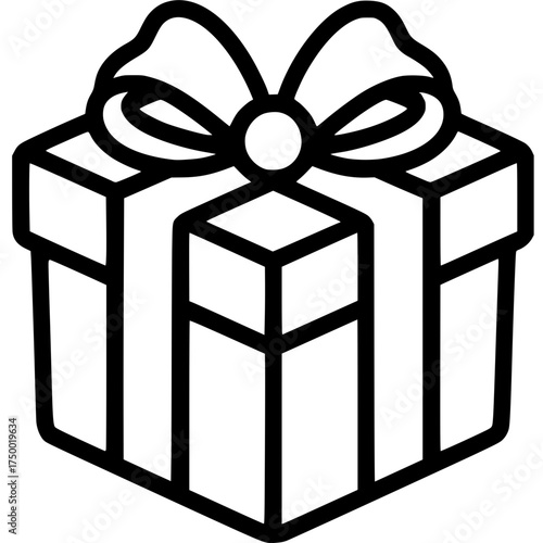 Gift Box Illustration: A beautifully illustrated gift box, elegantly wrapped with a decorative ribbon, a symbol of generosity and special occasions.