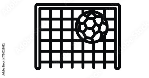 Icon concept vector illustration of an old prison cell phone and window with a chain against the globe of the world