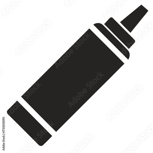 Glue-tube-silhouette--vector-icon