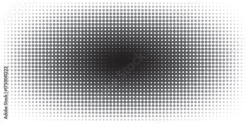 Monochrome gradient halftone dots background. Vector illustration. Abstract small grunge dots on white background. modern eps 10.