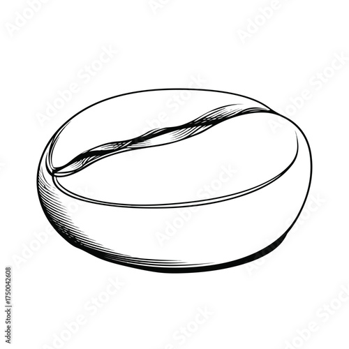 Modern Minimalistic Bean Bag Line Art