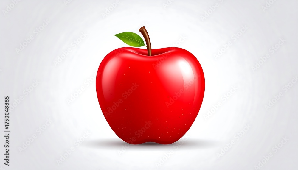 Obraz premium Red Apple Image, Fresh Fruit, Healthy Food.