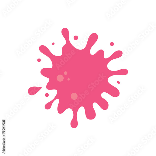 A splash of bright green blue pink paint on a white background, symbolizing creativity and freshness