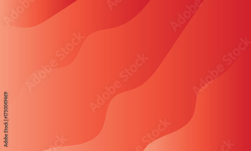 Warm Coral Wavy Gradient Background orange