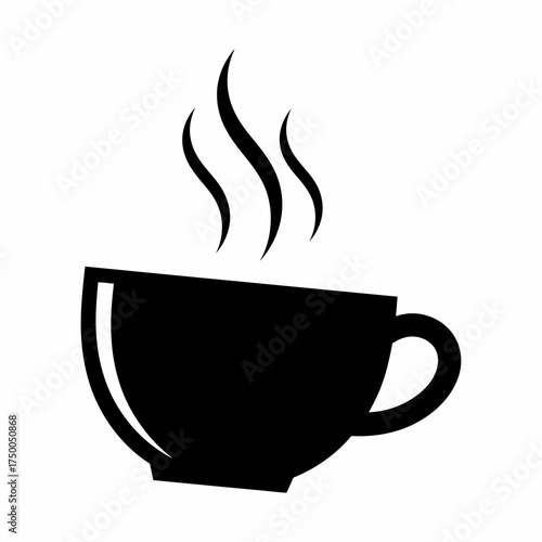 Enjoy a cup of hot coffee or tea, a simple beverage illustration for relaxation and simple pleasures, perfect for a cozy warm drink