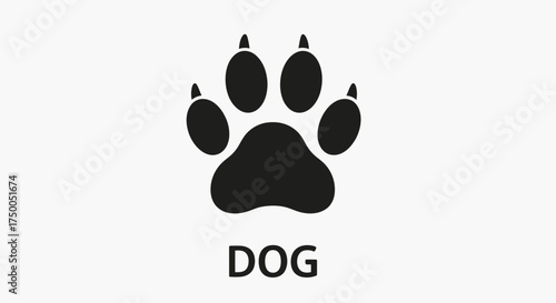 Dog Paw Print Icon – Pet Footprint Symbol for Animal Lovers