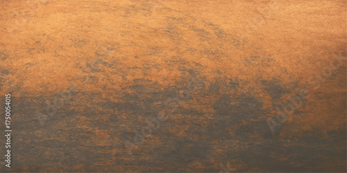 Antique rusty metal wall surface with a dark brown grunge texture