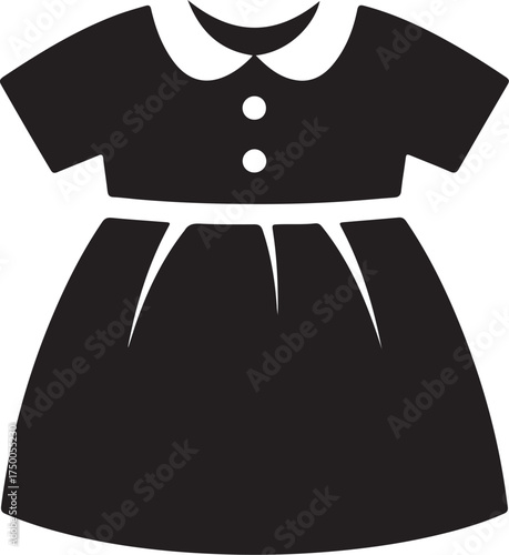 vector illustration of a dress